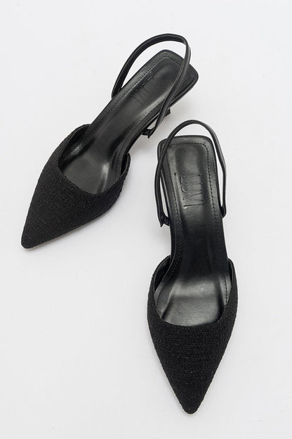 Zapatos de tacón en punta negros de Over (Mujer)