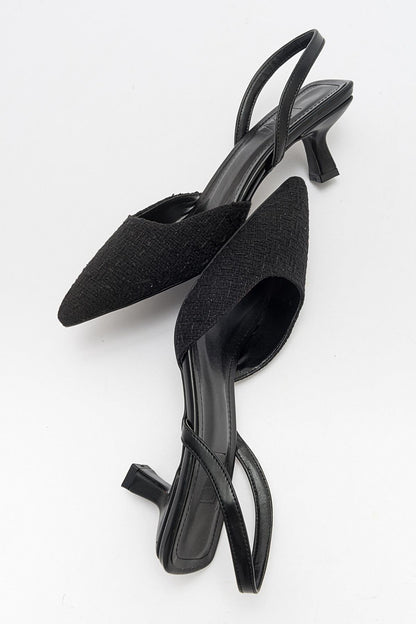 Zapatos de tacón en punta negros de Over (Mujer)