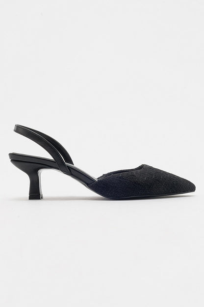 Zapatos de tacón en punta negros de Over (Mujer)
