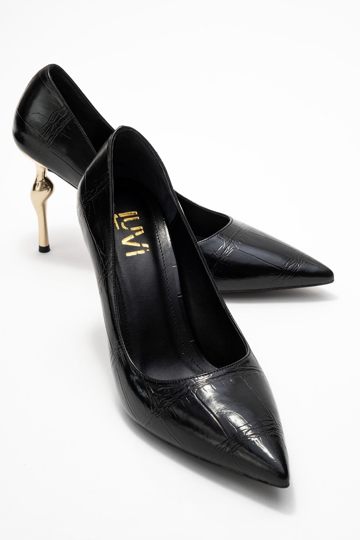 Hudson - Zapatos de tacón de aguja negros estampados (Mujer)