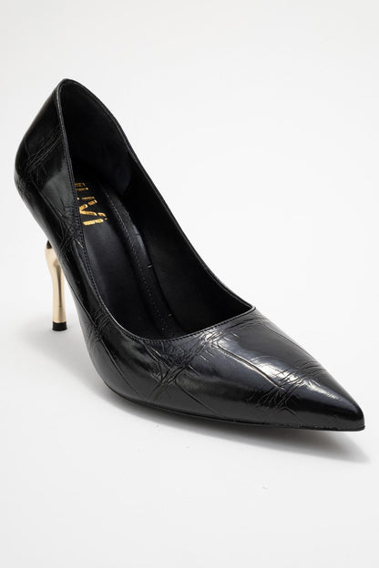 Hudson - Zapatos de tacón de aguja negros estampados (Mujer)