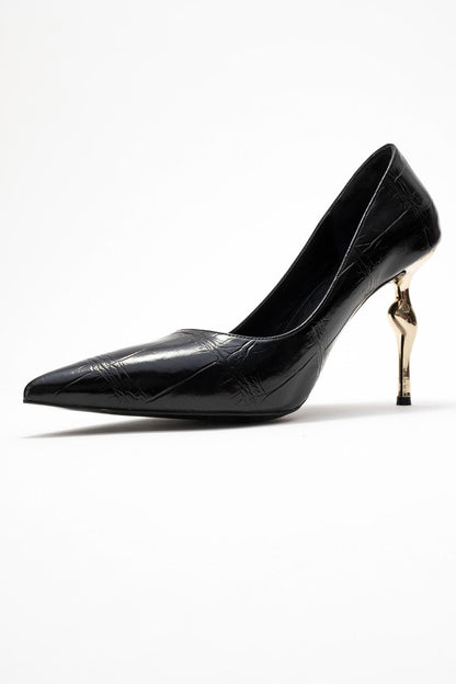 Hudson - Zapatos de tacón de aguja negros estampados (Mujer)