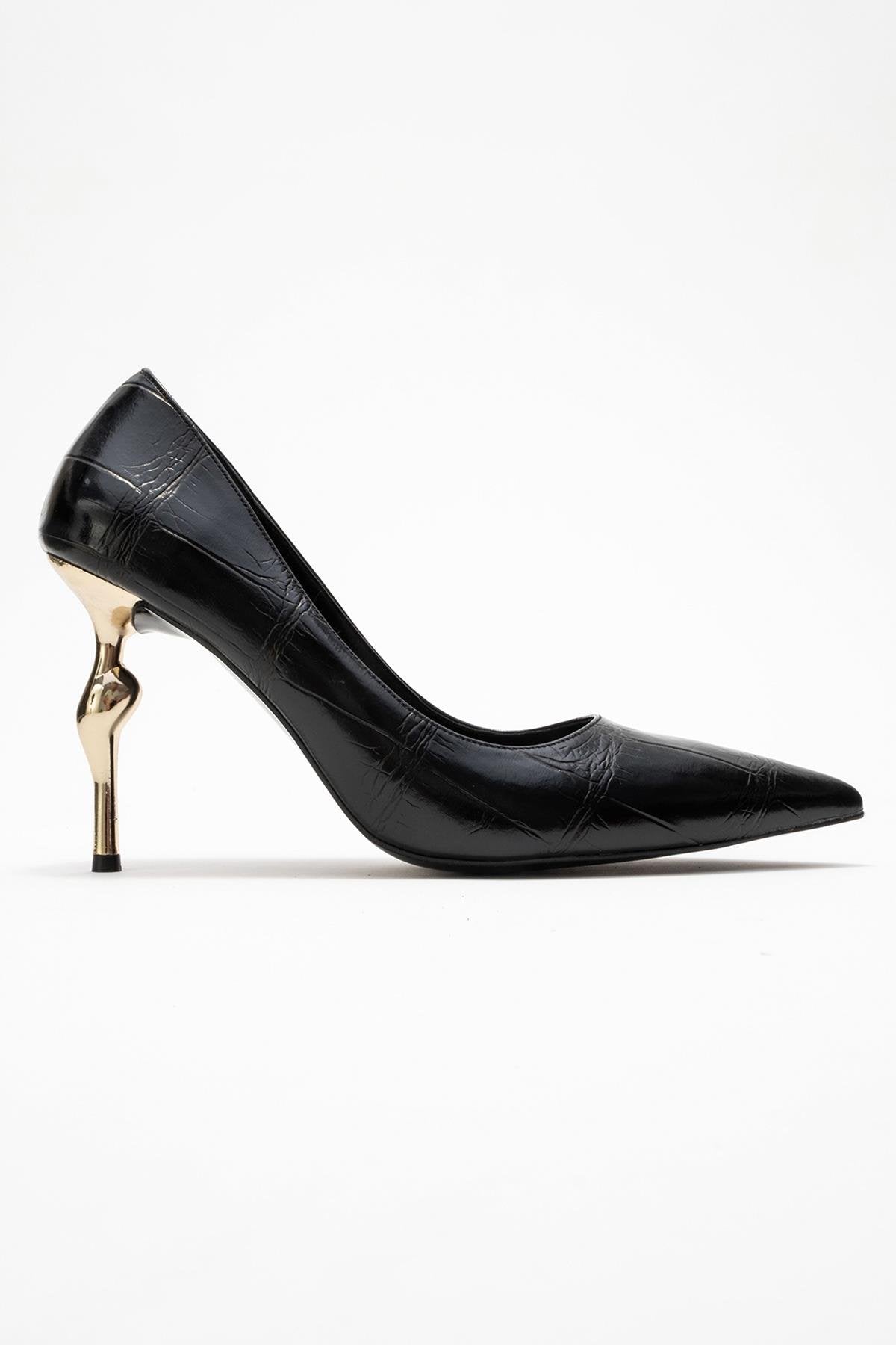 Hudson - Zapatos de tacón de aguja negros estampados (Mujer)