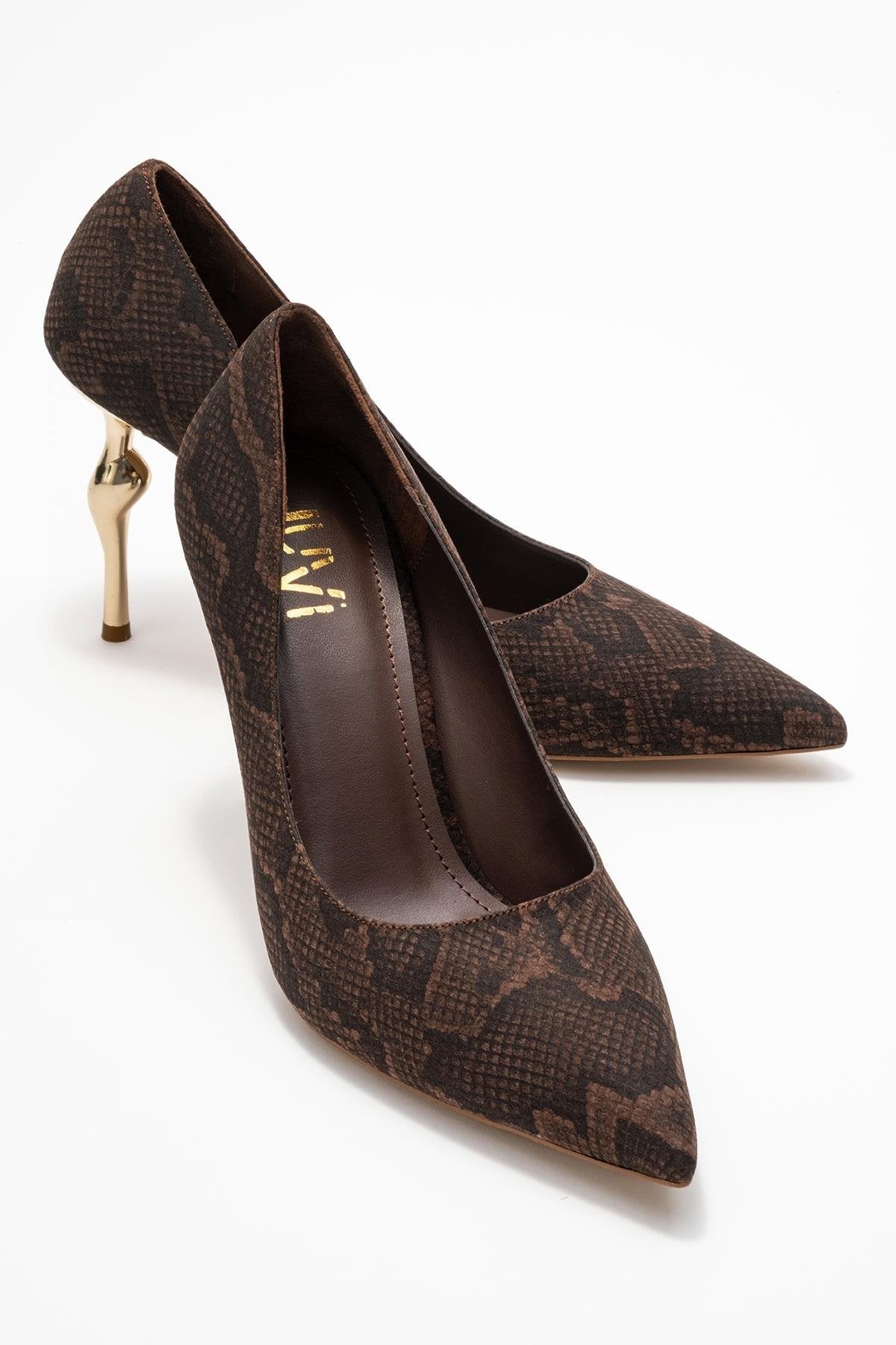 Hudson - Zapatilla de Tacón de Aguja Marrón (Mujer)