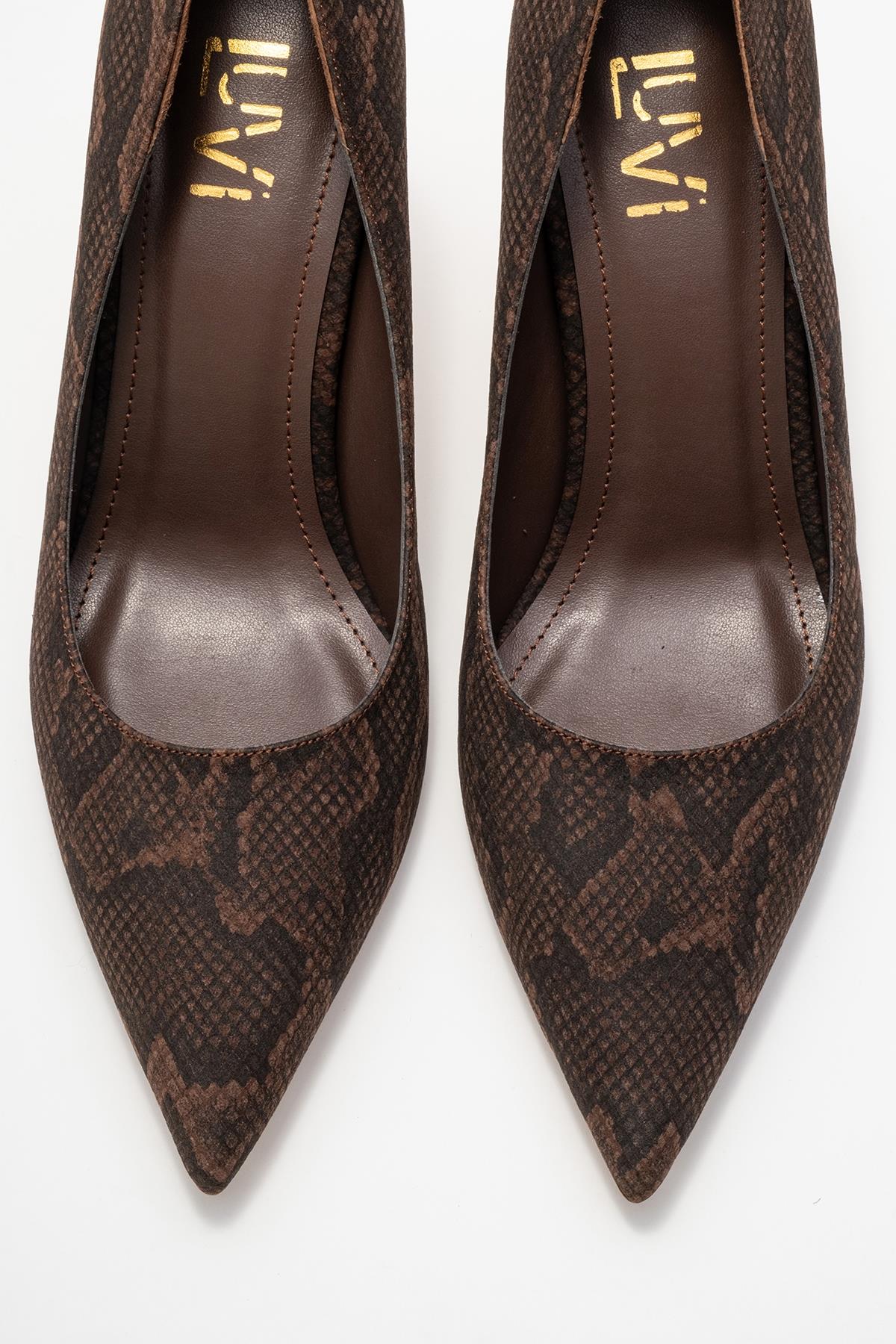 Hudson - Zapatilla de Tacón de Aguja Marrón (Mujer)