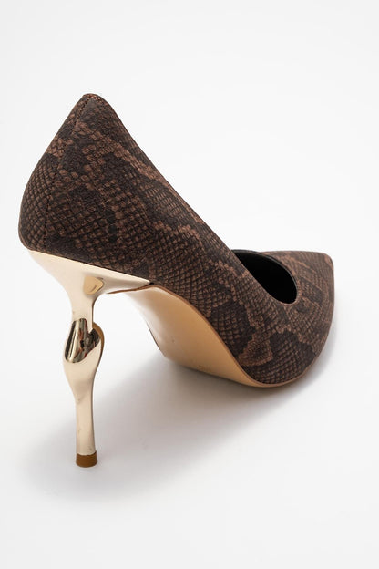 Hudson - Zapatilla de Tacón de Aguja Marrón (Mujer)