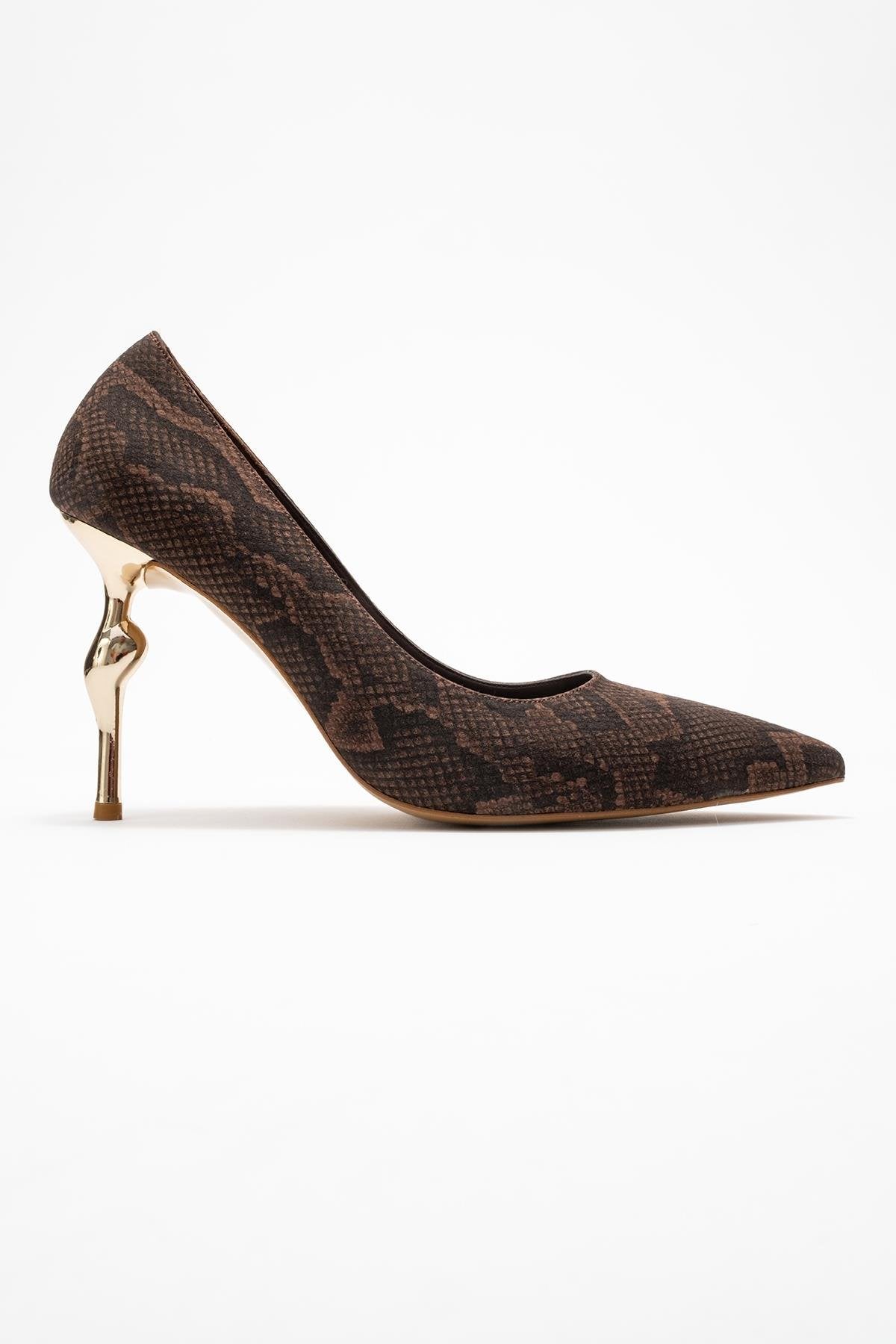 Hudson - Zapatilla de Tacón de Aguja Marrón (Mujer)