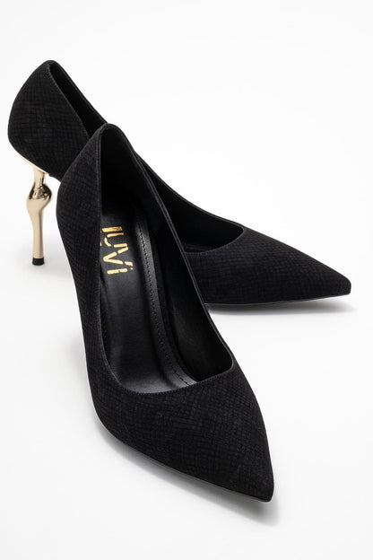Hudson - Zapatilla de Tacón en Punta con Estampado Burdeos (Mujer)
