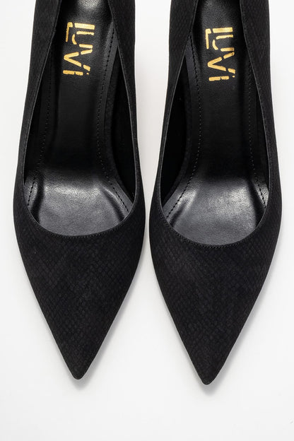 Hudson - Zapatilla de Tacón en Punta con Estampado Burdeos (Mujer)