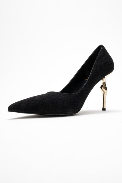 Hudson - Zapatilla de Tacón en Punta con Estampado Burdeos (Mujer)