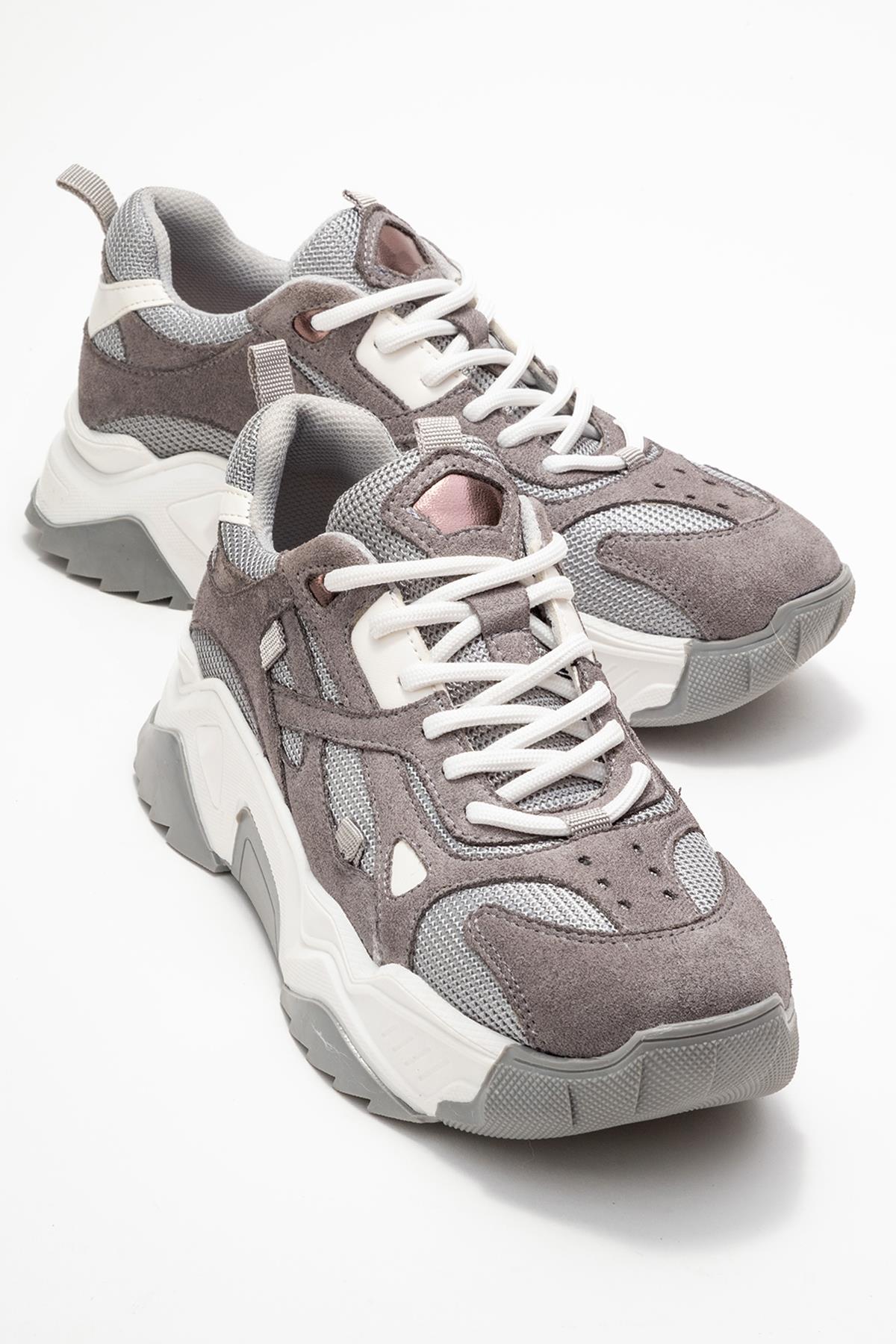 Lecce - Zapatillas de ante gris (Mujer)