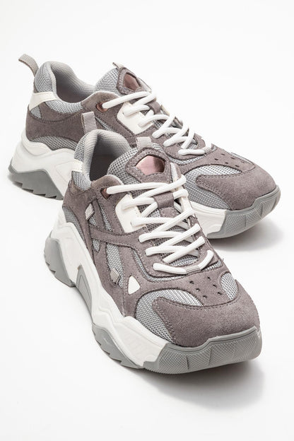 Lecce - Zapatillas de ante gris (Mujer)