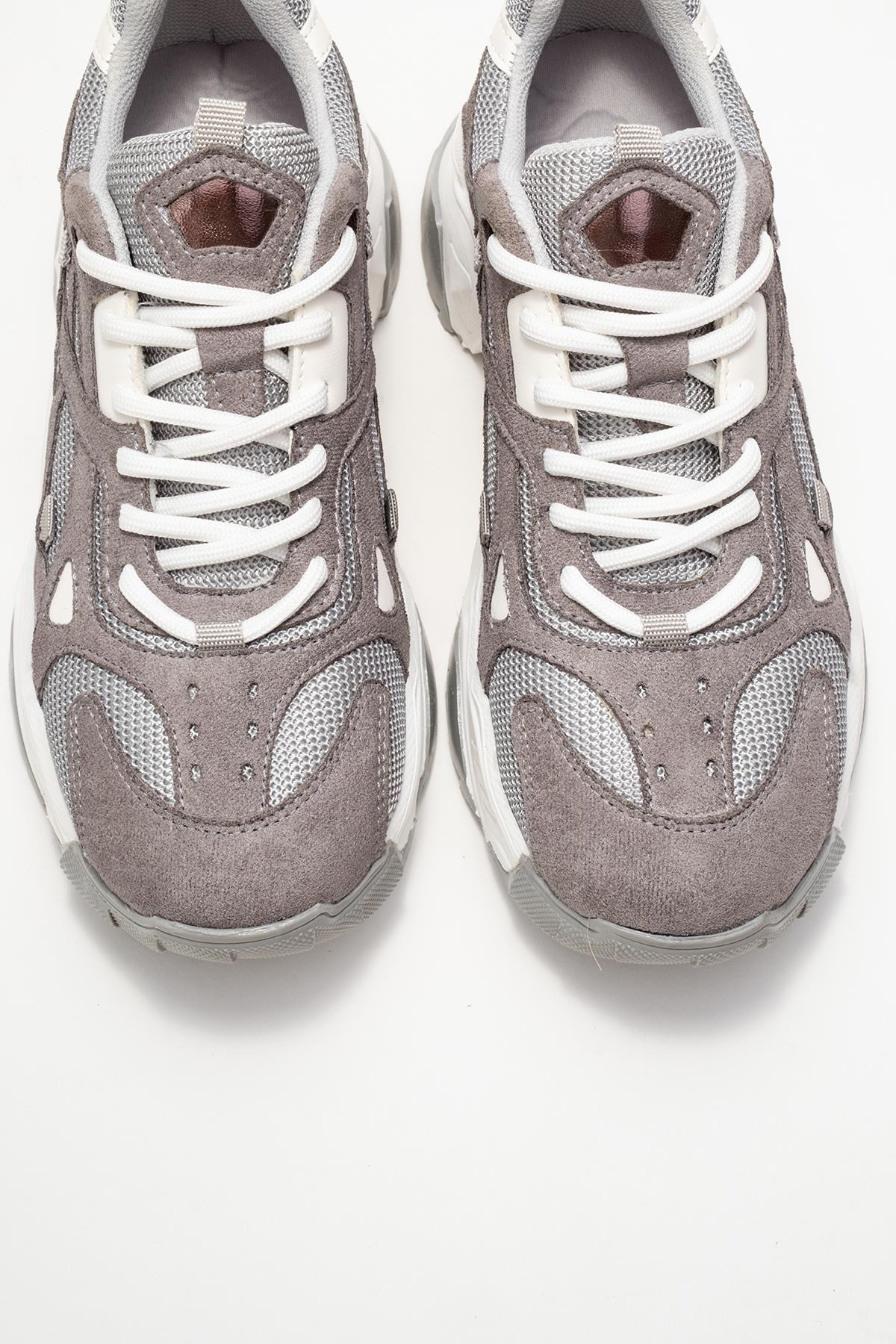 Lecce - Zapatillas de ante gris (Mujer)