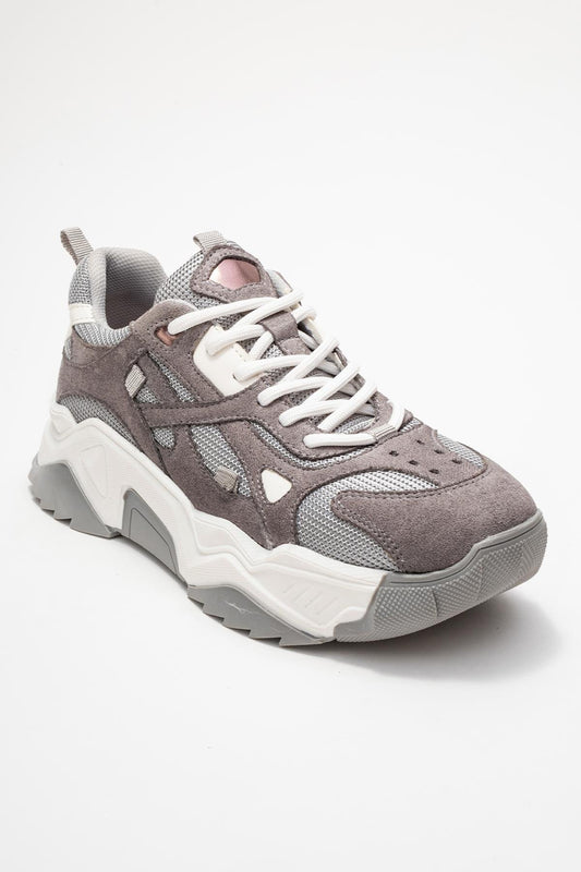 Lecce - Zapatillas de ante gris (Mujer)