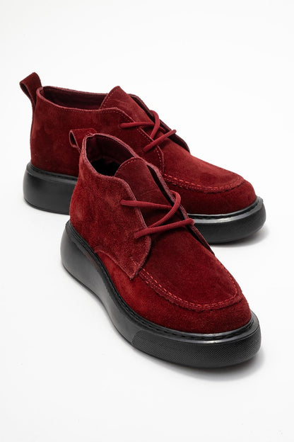 Lilya - Burgundy Suede Leather Chukka Boot (Women)