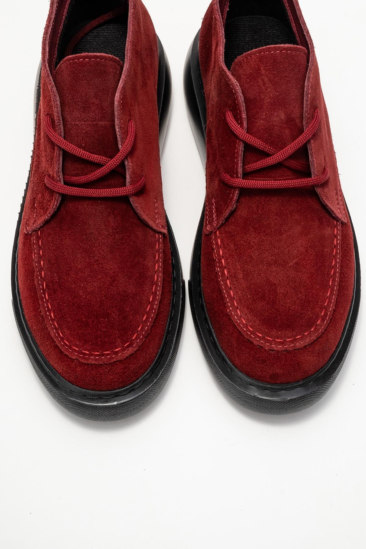 Lilya - Burgundy Suede Leather Chukka Boot (Women)
