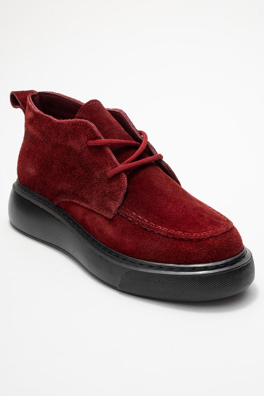 Lilya - Burgundy Suede Leather Chukka Boot (Women)