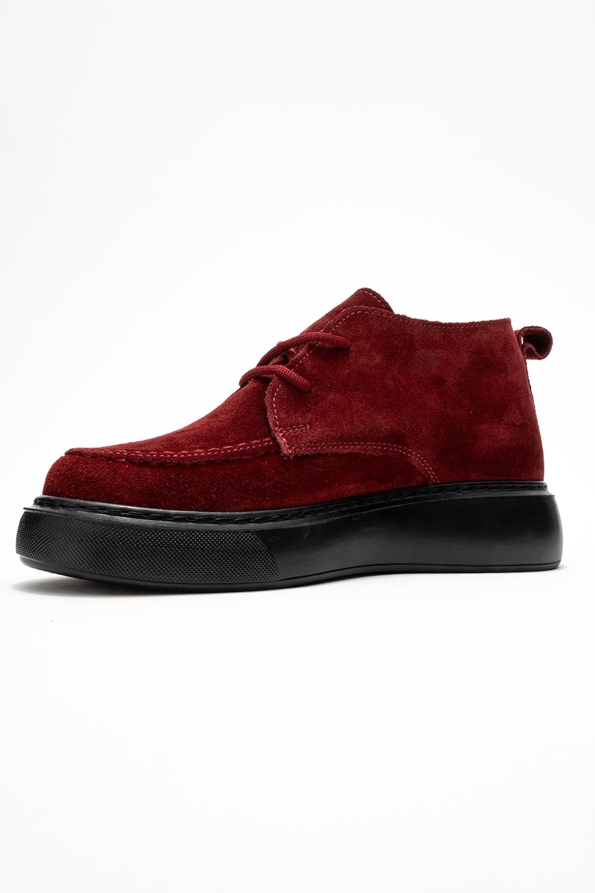 Lilya - Burgundy Suede Leather Chukka Boot (Women)