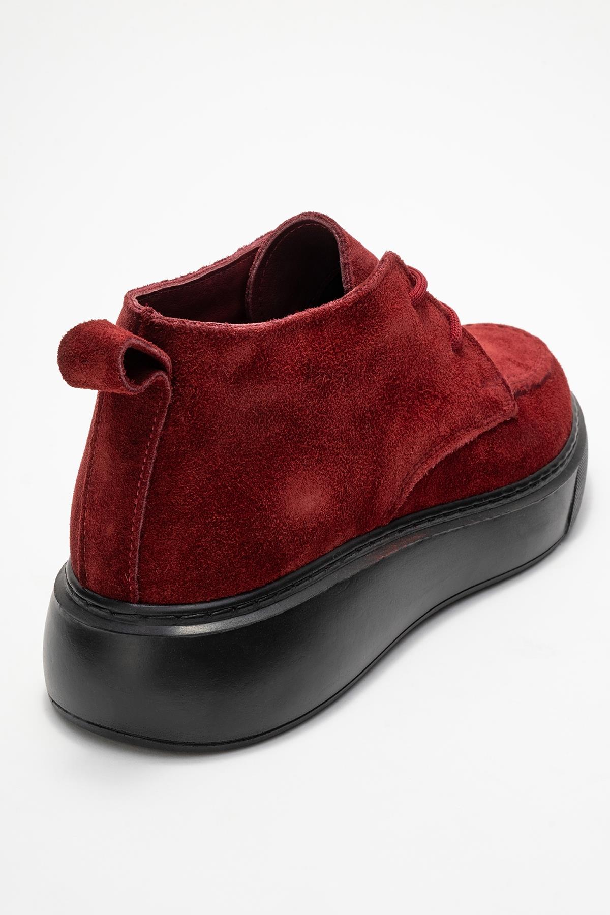 Lilya - Burgundy Suede Leather Chukka Boot (Women)