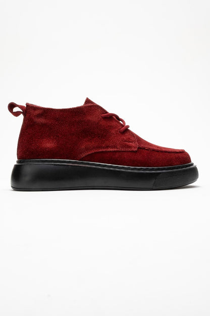 Lilya - Burgundy Suede Leather Chukka Boot (Women)