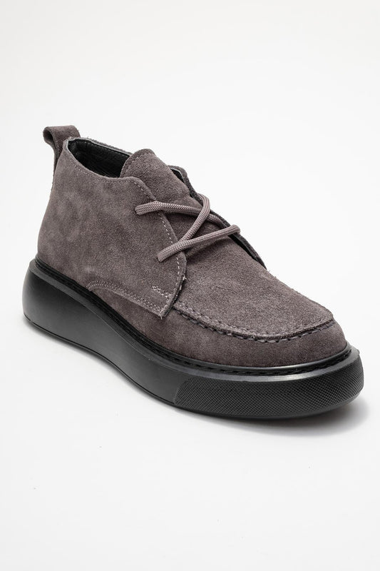 Lilya - Grey Suede Leather Chukka Boot (Women)