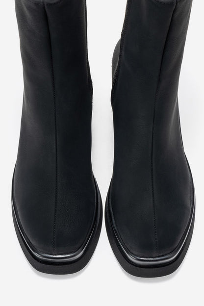 Valen - Bota de tacón de plataforma negra (mujer)