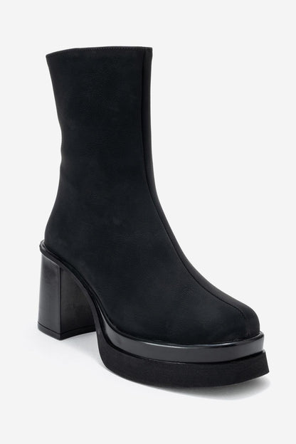 Valen - Bota de tacón de plataforma negra (mujer)