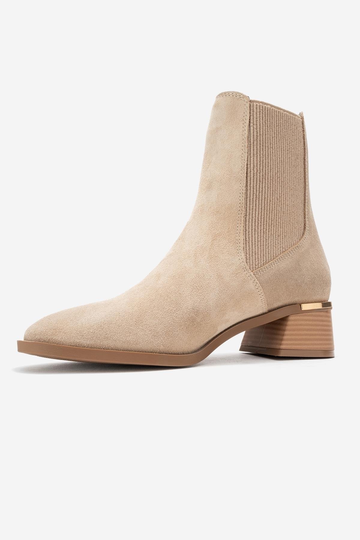 Botín Chelsea de Ante Beige Neiva (Mujer)