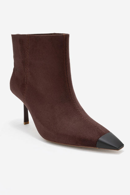 Rassel - Bota Puntiaguda de Gamuza Marrón (Mujer)