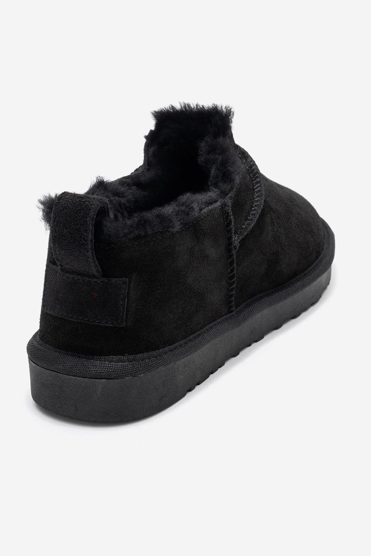 Yukon - Botín de piel de ante negro (mujer)