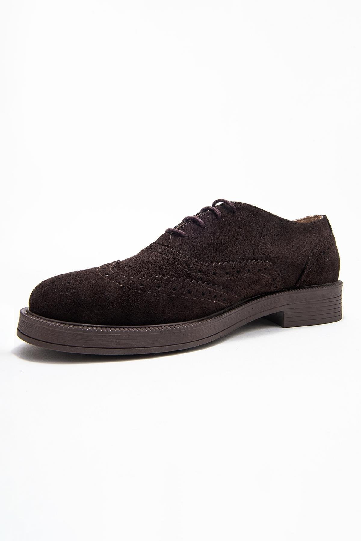 Avra - Zapatos Oxford de Ante Marrón (Mujer)