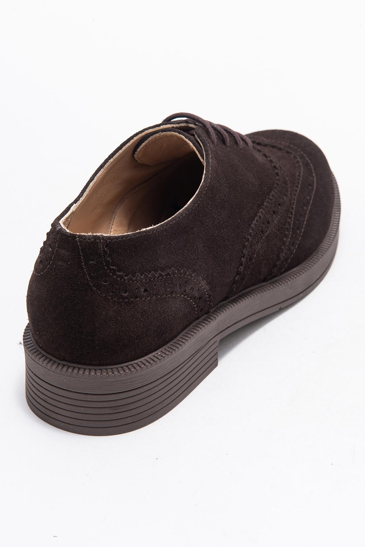 Avra - Zapatos Oxford de Ante Marrón (Mujer)