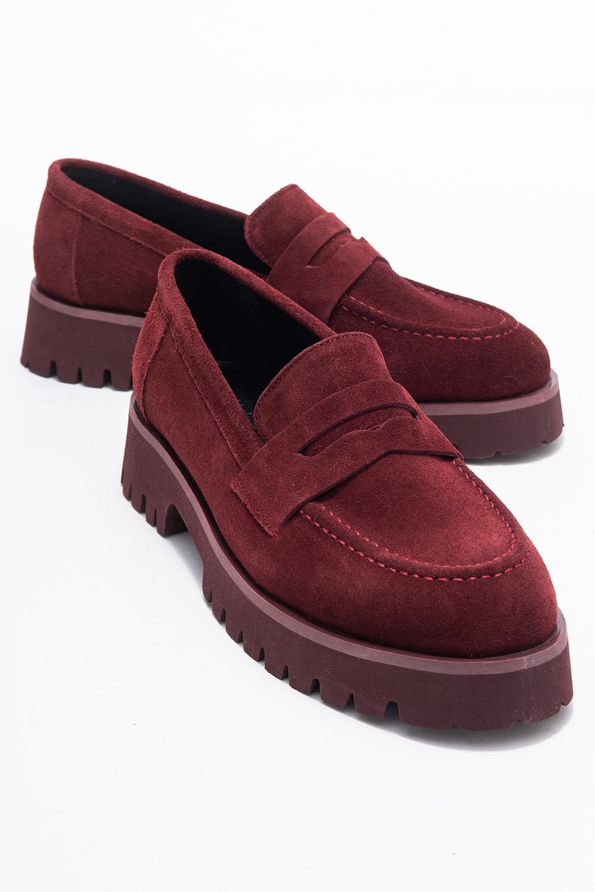 Vionel - Mocasín de gamuza burdeos (Mujer)
