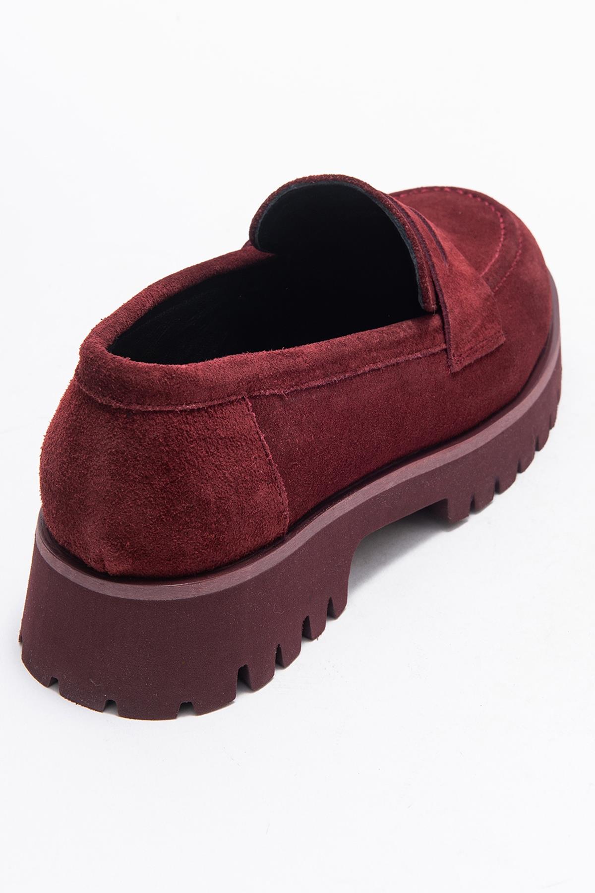 Vionel - Mocasín de gamuza burdeos (Mujer)