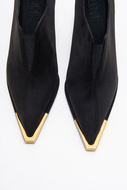 Niva - Zapatos de Tacón de Aguja de Ante Negro (Mujer)