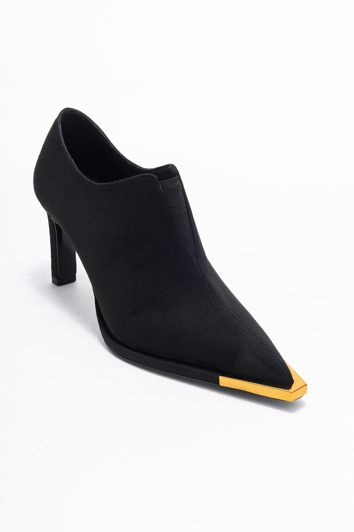 Niva - Zapatos de Tacón de Aguja de Ante Negro (Mujer)