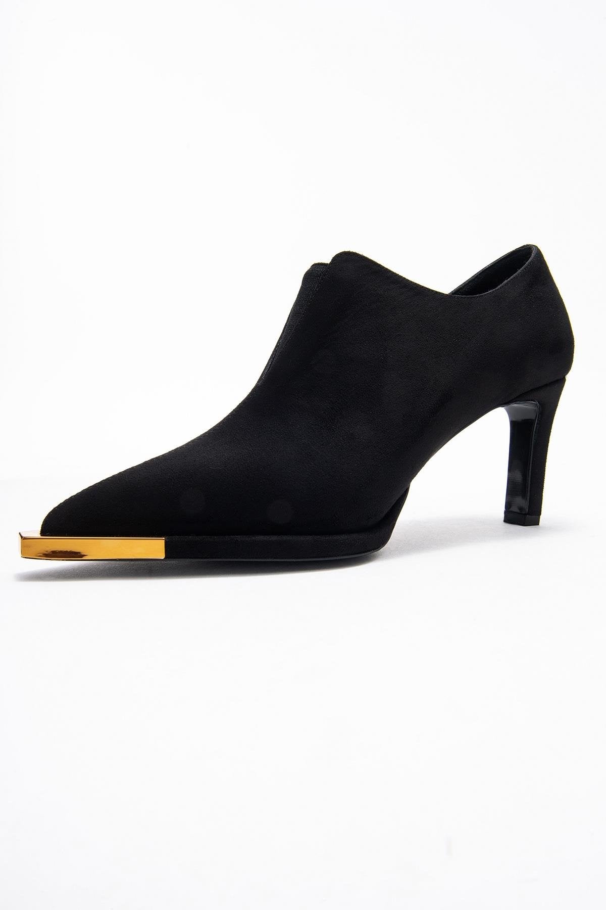 Niva - Zapatos de Tacón de Aguja de Ante Negro (Mujer)