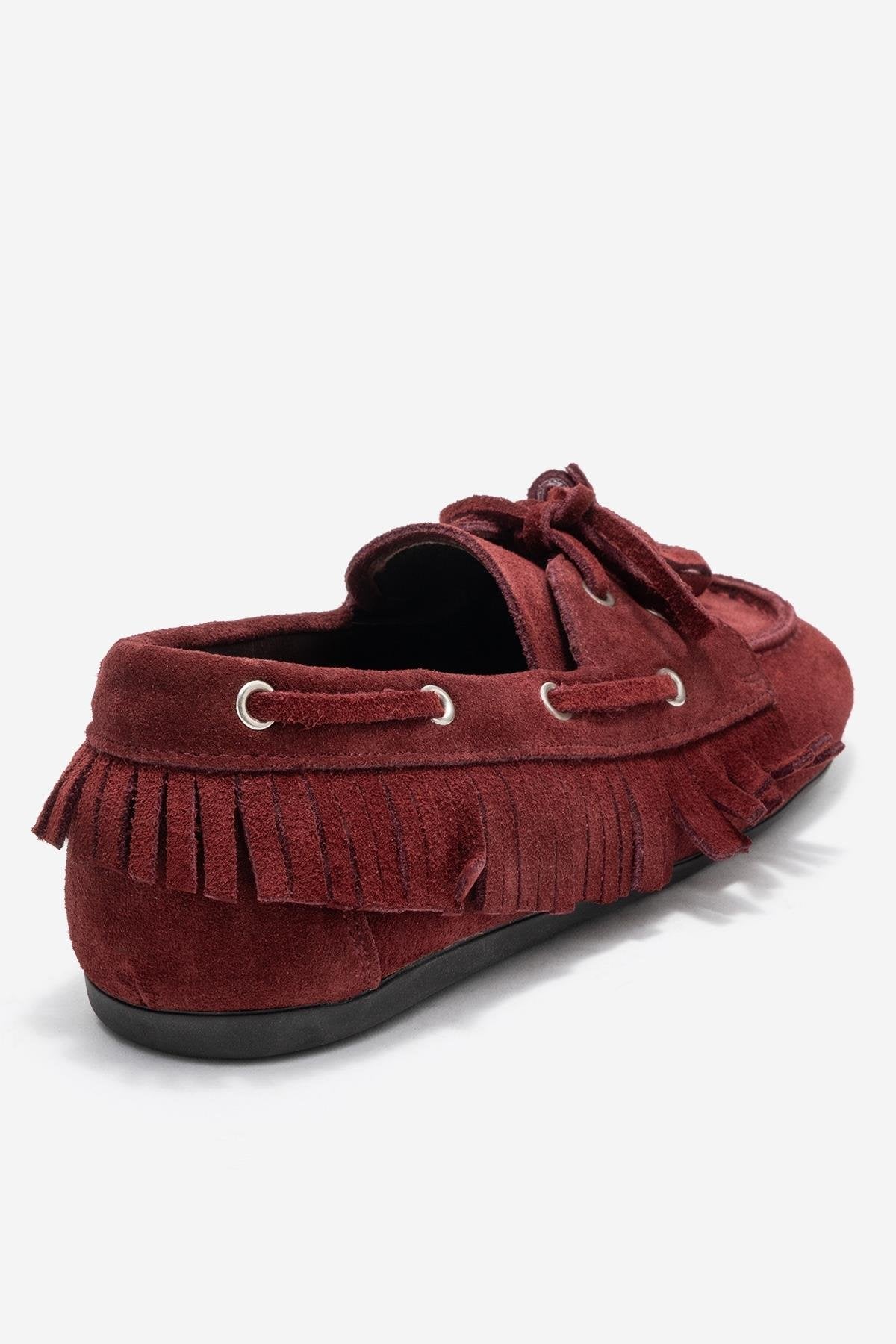 Fenora - Mocasín con borla de ante burdeos (Mujer)