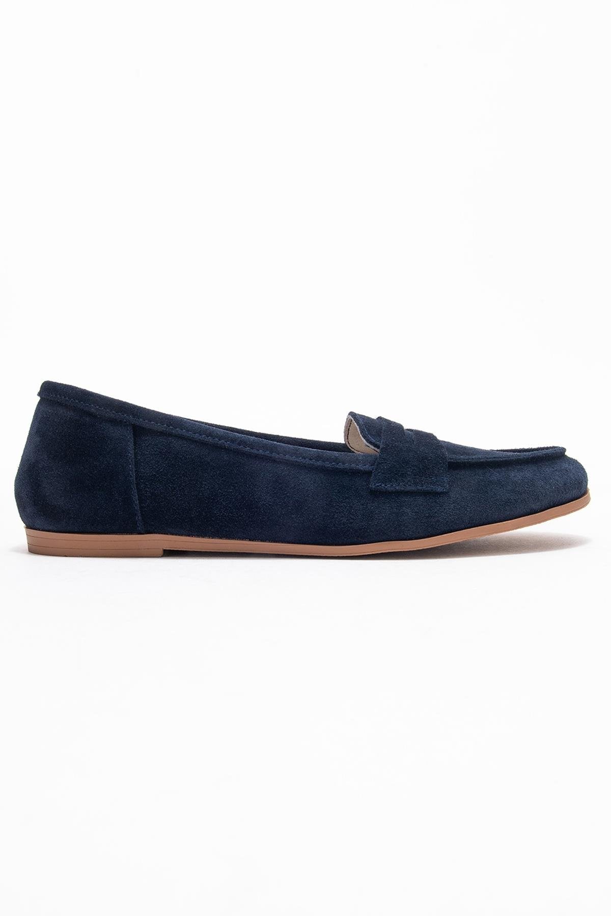 Dorothy - Mocasines de piel de ante azul marino oscuro