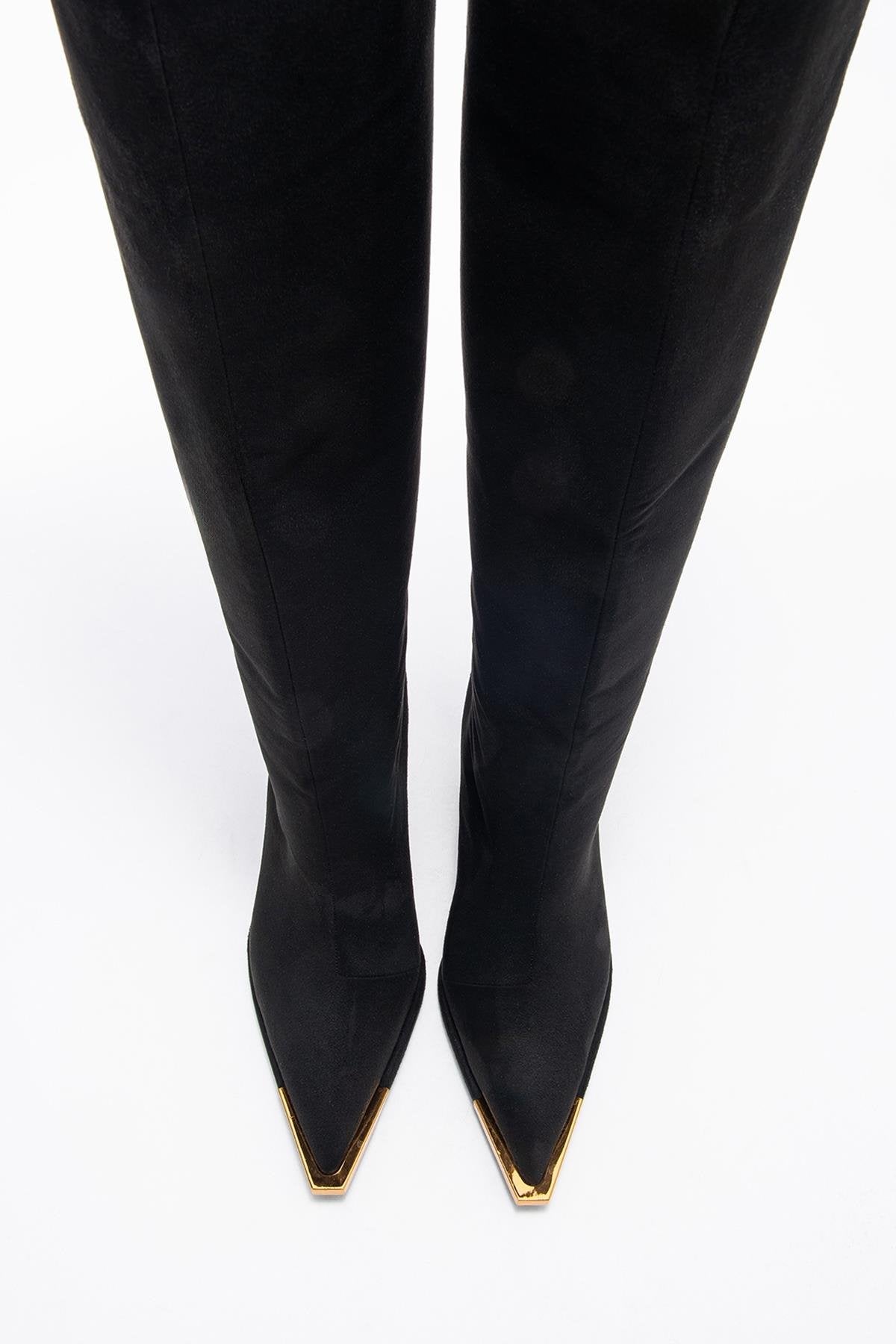 Lexa - Bota alta con punta de aguja y tacón (Mujer)