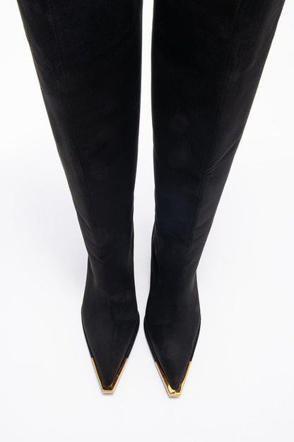 Lexa - Bota alta con punta de aguja y tacón (Mujer)