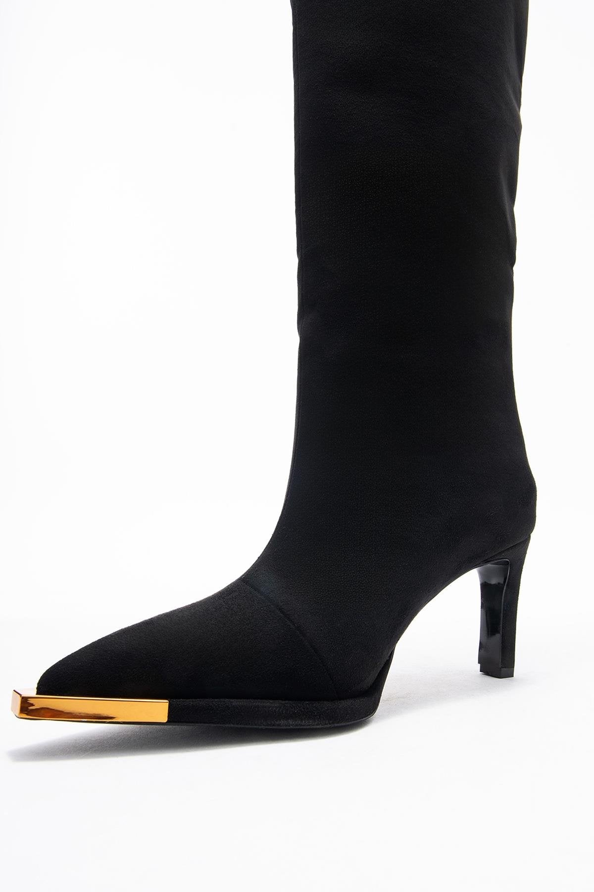 Lexa - Bota alta con punta de aguja y tacón (Mujer)
