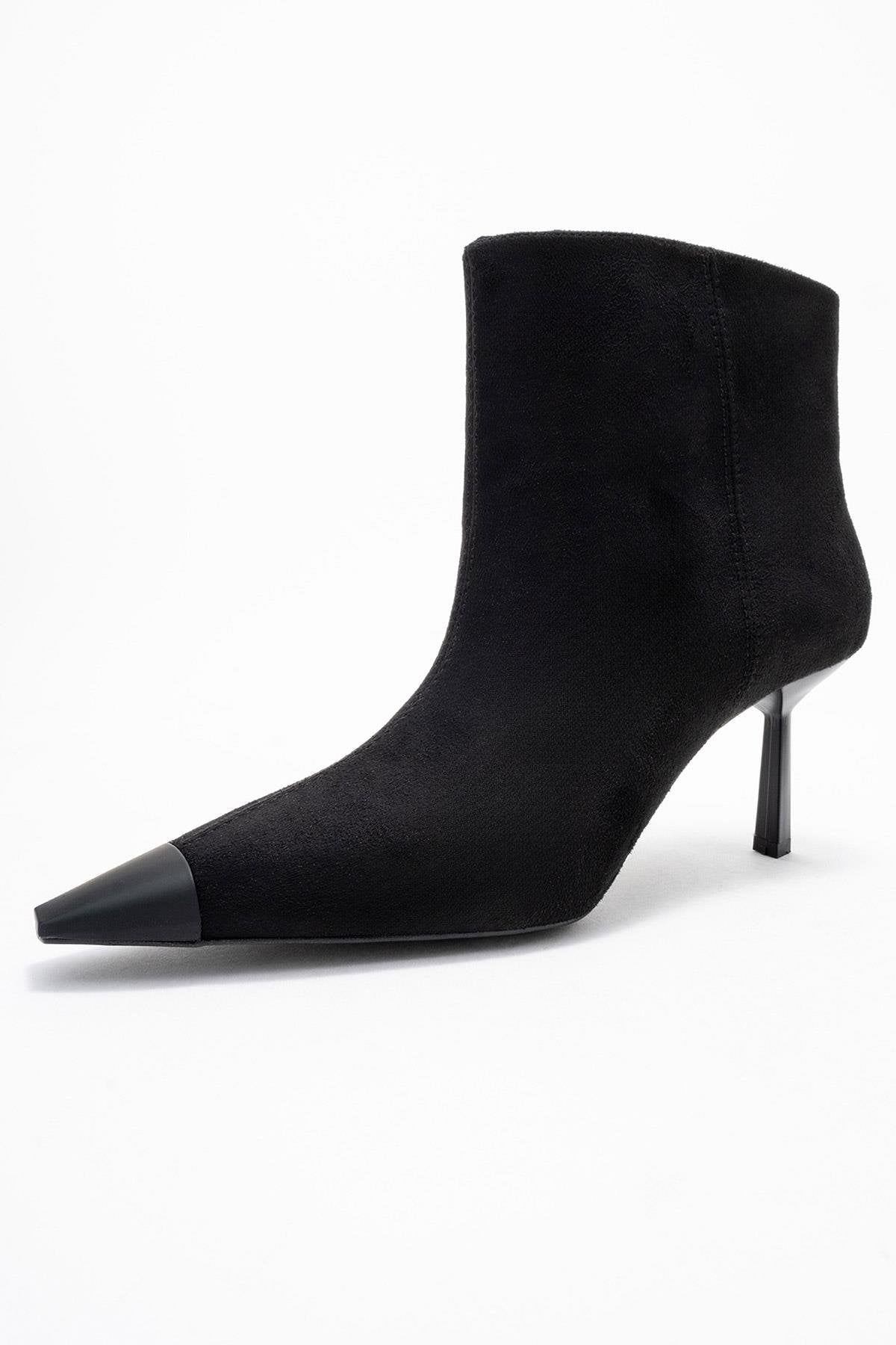 Rassel - Bota Negra de Punta Fina (Mujer)