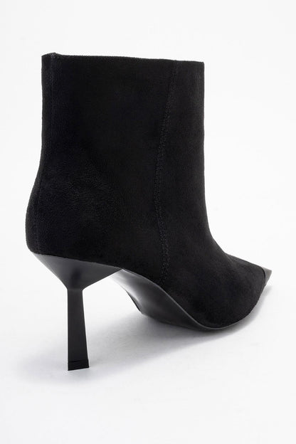 Rassel - Bota Negra de Punta Fina (Mujer)