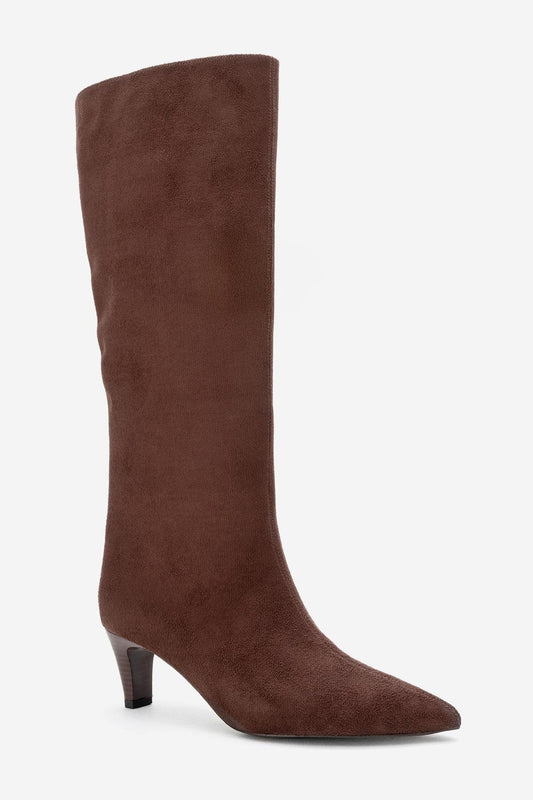 Armelia - Brown Suede Knee High Boot (Women)