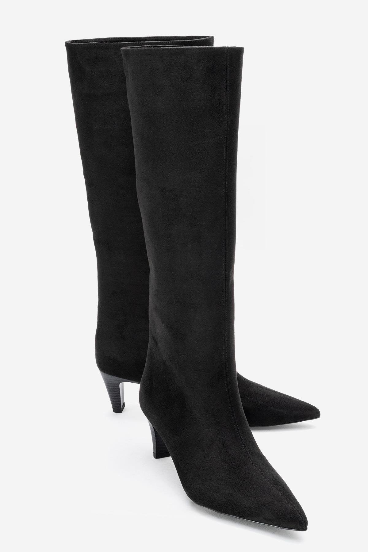 Armelia - Bota alta de ante negro (mujer)