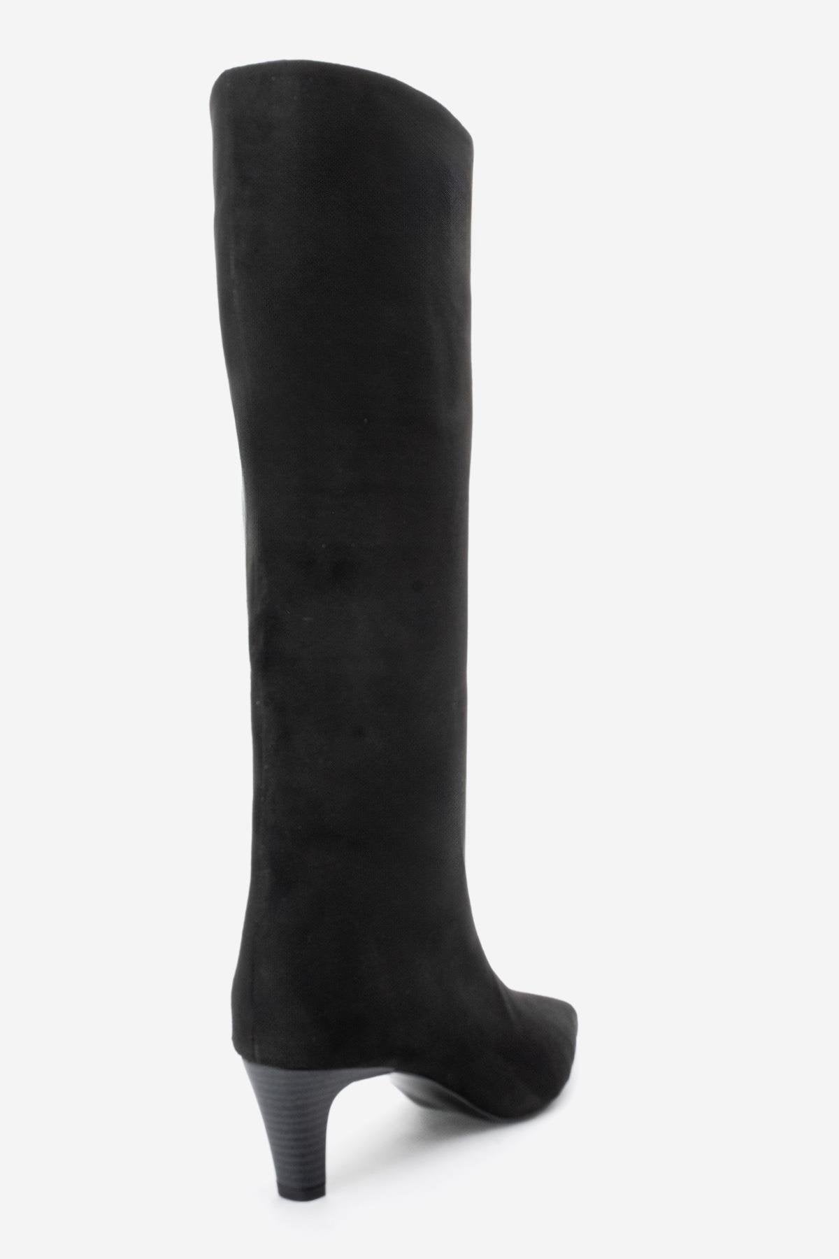 Armelia - Bota alta de ante negro (mujer)