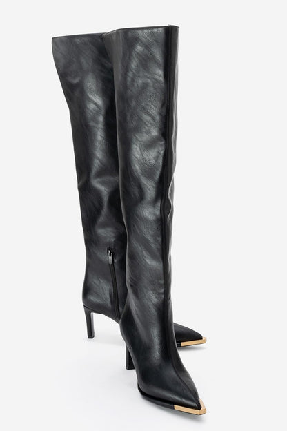 Vody - Botas Stiletto Altas hasta el Muslo con Cremallera (Mujer)
