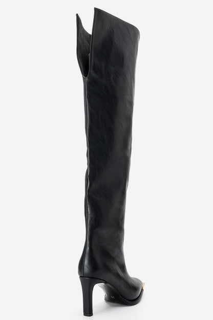 Vody - Botas Stiletto Altas hasta el Muslo con Cremallera (Mujer)