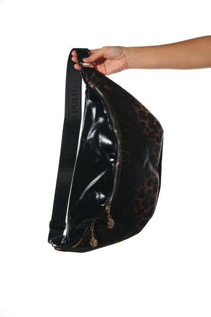 Venta - Riñonera grande con estampado negro-amarillo (Mujer)